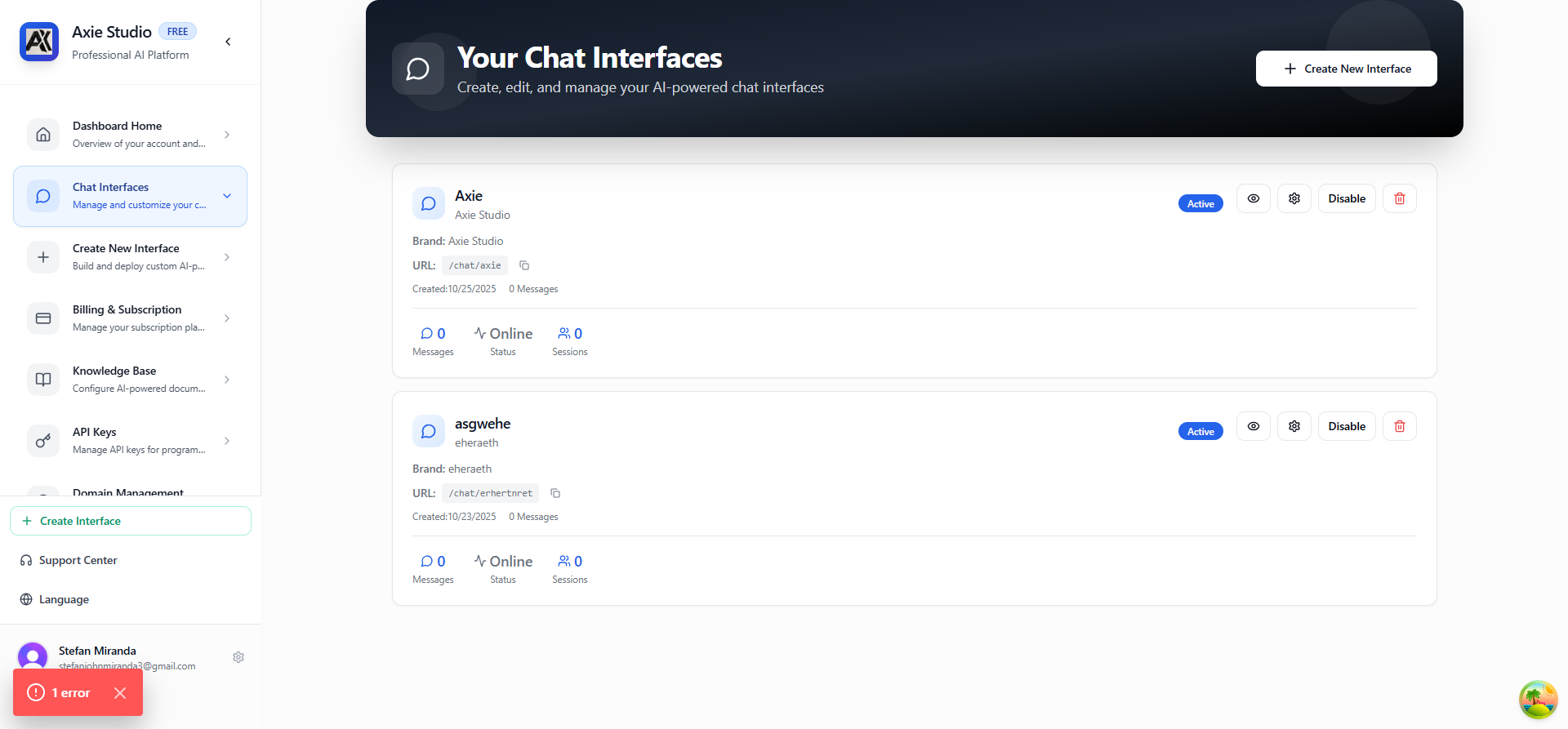 Edit Interface Complete