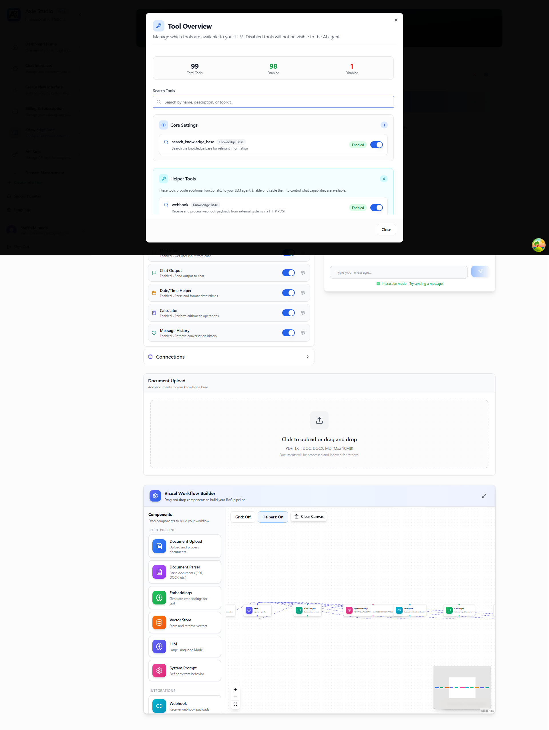 Tool Overview Dialog