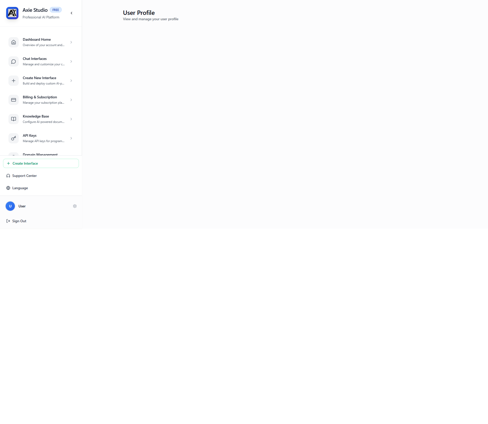 Public Chat Interface